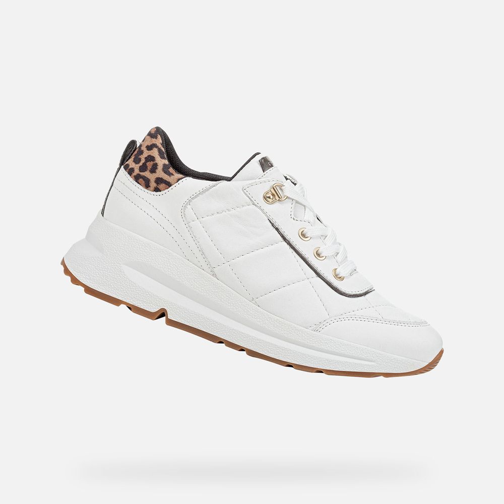 Geox Bayan Spor Ayakkabı Beyaz - Backsie - FKL-592083